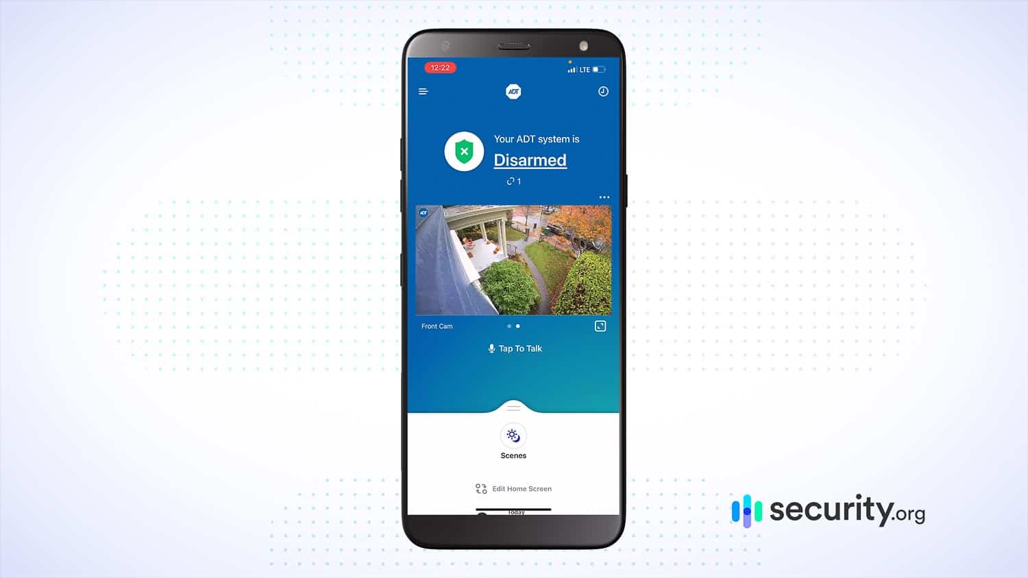 ADT Home Security – Control App Main Screen ADT Home Security - Control App Main Screen