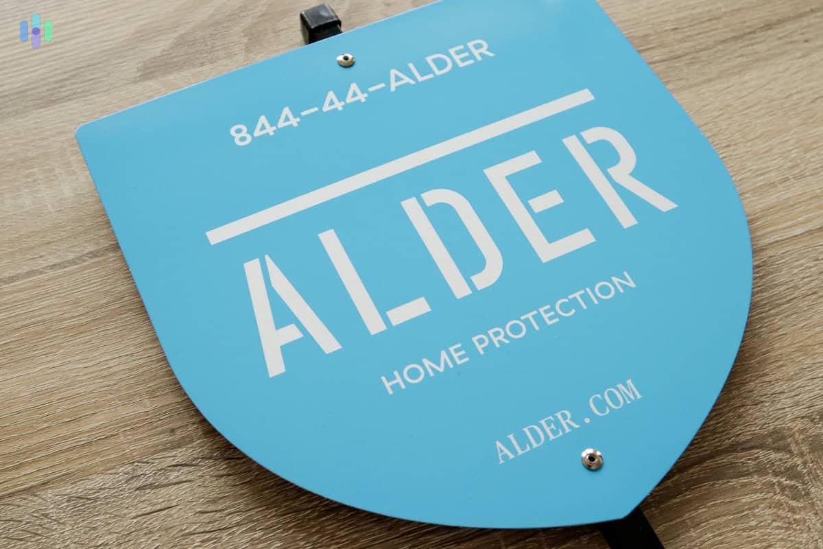 Alder yard sign Alder yard sign