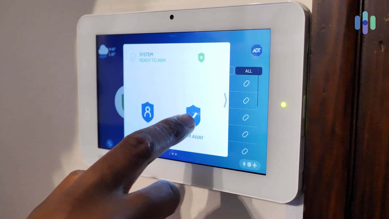 Arming the ADT Home Security Control Panel Arming the ADT Home Security Control Panel