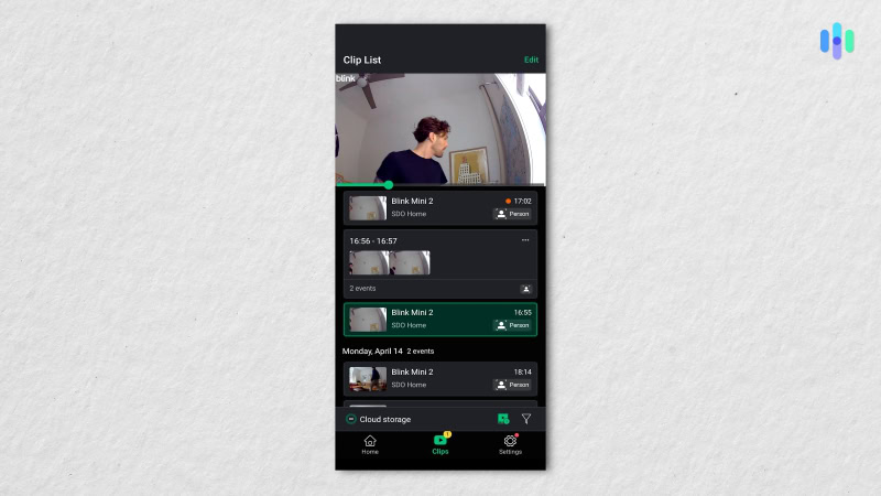 After subscribing to Blink’s cloud storage plan, we were able to review clips attached to our camera’s alert history. After subscribing to Blink’s cloud storage plan, we were able to review clips attached to our camera’s alert history.