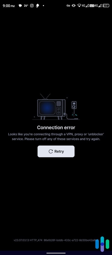 At times Disney+ can detect VPN connections. At times Disney+ can detect VPN connections.