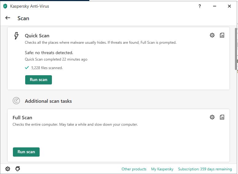 Kaspersky Antivirus App Scan Menu Kaspersky Antivirus App Scan Menu