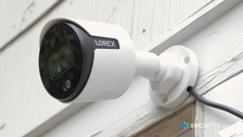 Mounted Lorex Camera Mounted Lorex Camera