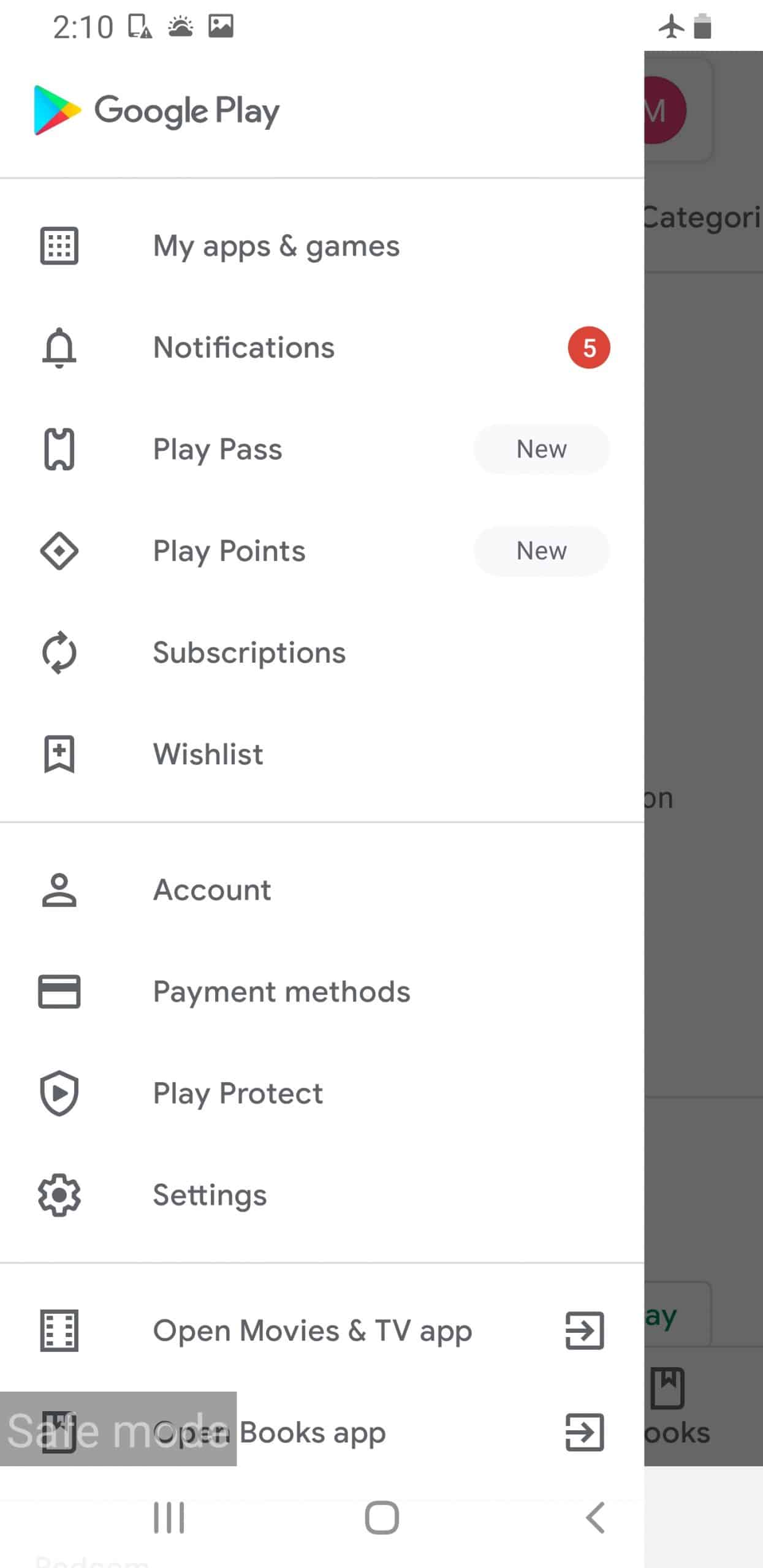 Removing Android Adware – Google Play Menu Removing Android Adware - Google Play Menu