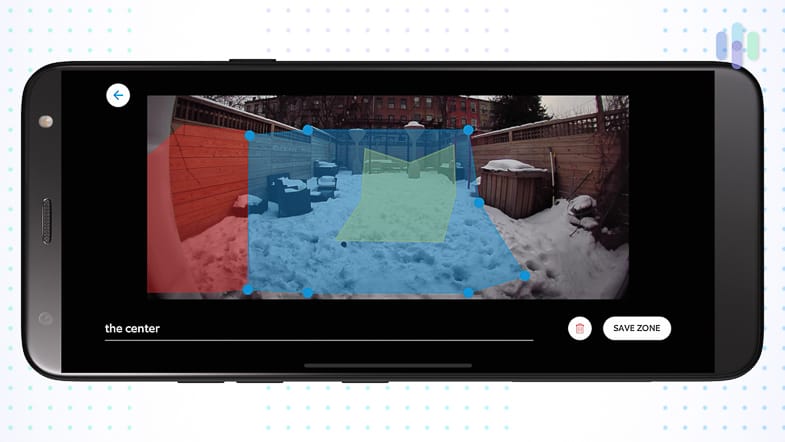 Motion Zones on the Ring app Motion Zones on the Ring app