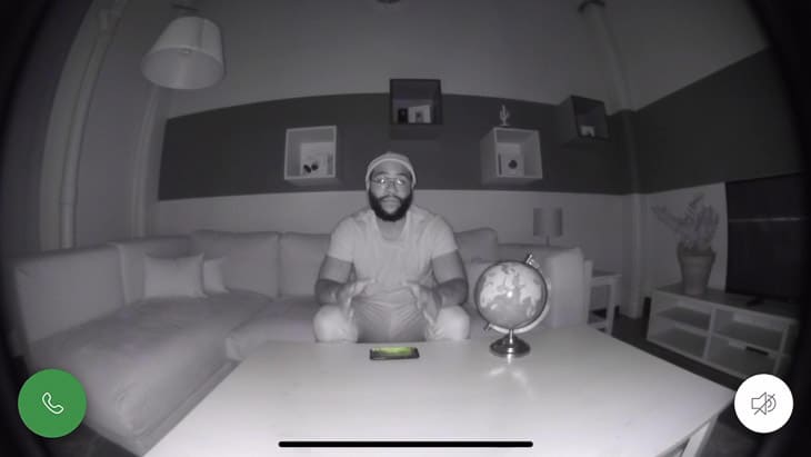 Ring-Stickup-Cam-Wired-Night-Vision The powerful IR LEDs on the Outdoor Cam lit up our living room pretty well.