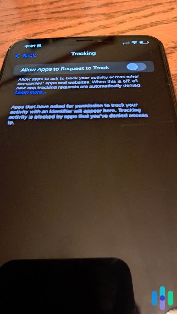 We never allow apps to request to track, further enhancing our privacy when we use our iPhone. We never allow apps to request to track, further enhancing our privacy when we use our iPhone.