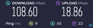 Baseline speed test Baseline speed test