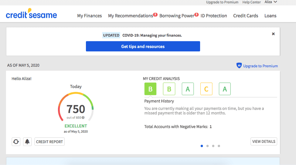 Credit Sesame Credit Monitoring Credit Sesame Credit Monitoring