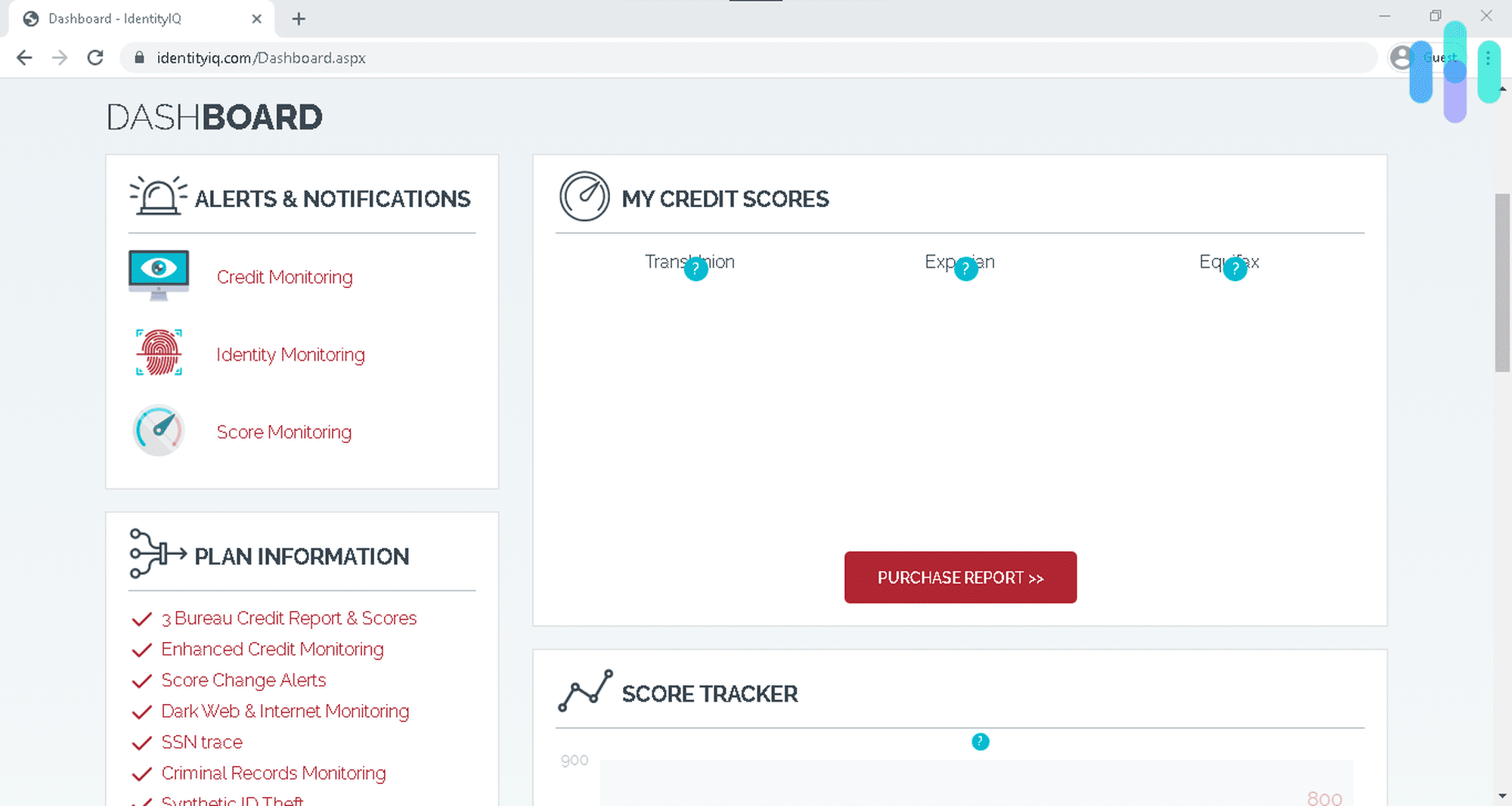 IdentityIQ Main Dashboard on Chrome IdentityIQ Main Dashboard on Chrome