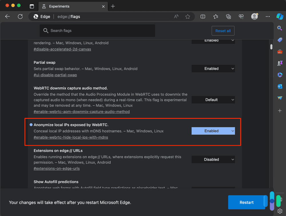 Anonymize local IPs exposed by WebRTC on Edge Anonymize local IPs exposed by WebRTC on Edge