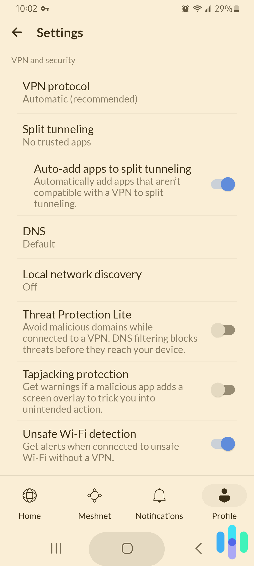 Split Tunneling on NordVPN Android App Split Tunneling on NordVPN Android App