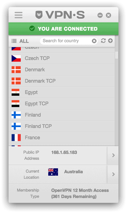 VPNSecure - Connecting on the App VPNSecure - Connecting on the App